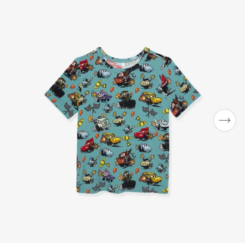 Posh Peanut Disney Pixar Cars Classic Tee — 3T-4T bamboo fabric
